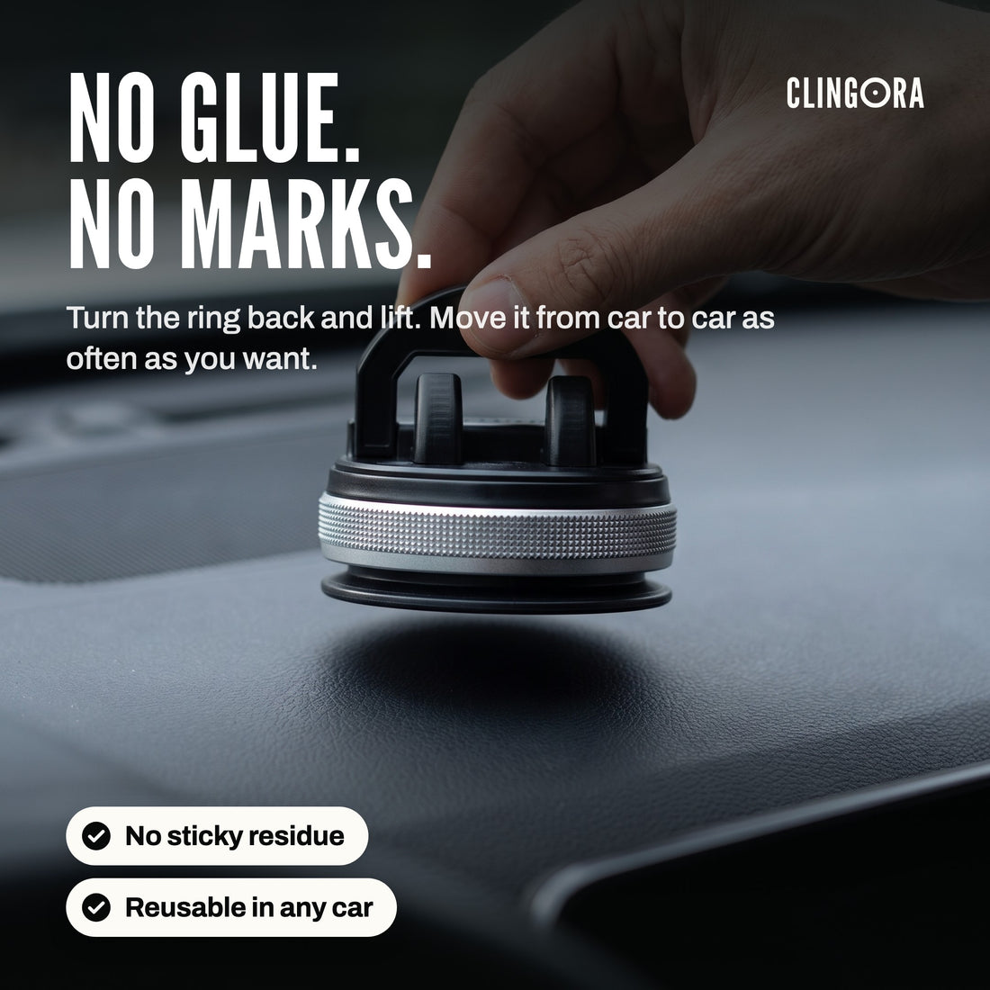 No glue, no marks